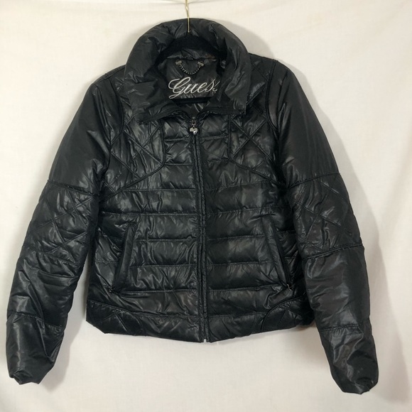 GUESS Down Puffer Jacket Quilted medium black - Picture 7 of 7